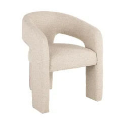 New Richmond Interiors Eetkamerstoel Belle Bouclé Biscuit Beach