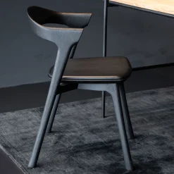 Best Ethnicraft Eetkamerstoel Bok Gevernist Eikenhout en Leder