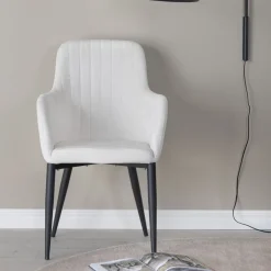 Hot Nohr Eetkamerstoel Clenton Rib Wit