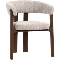 Online Richmond Interiors Eetkamerstoel Contigo Geweven stof, kleur Mocca Mokka