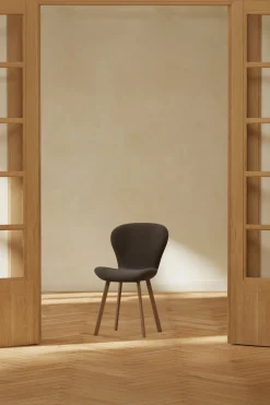 Outlet Nohr Eetkamerstoel Corion Linnenlook, kleur Bruin