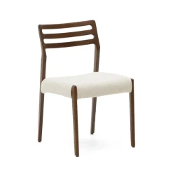 Hot Kave Home Eetkamerstoel Cudia Eikenhout en chenille