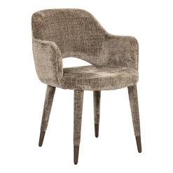 Sale Richmond Interiors Eetkamerstoel Donnatella Chenille, kleur Stone