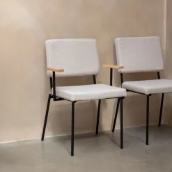 New Zuiver Eetkamerstoel Fellow Met armleuning, kleur Off White