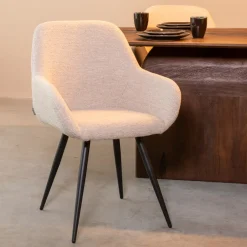 Best LABEL51 Eetkamerstoel Fender Bouclé, kleur Naturel
