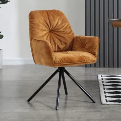 Discount Artistiq Living Eetkamerstoel Gadi Velvet, draaibaar