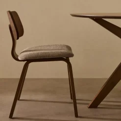 Sale Kave Home Eetkamerstoel Gena Rubberhout en stof