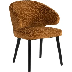 Richmond Interiors Eetkamerstoel Indigo Triangle, kleur Goud