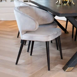 Outlet Richmond Interiors Eetkamerstoel Indigo Velvet