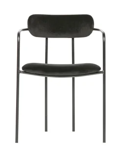 Discount WOOOD Eetkamerstoel Ivy Velvet, kleur Zwart