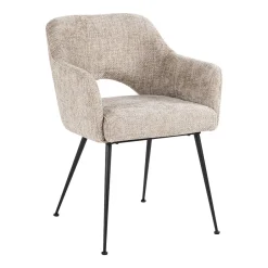 Sale Richmond Interiors Eetkamerstoel Jenthe Chenille, kleur Desert