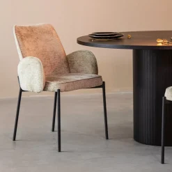 Online LABEL51 Eetkamerstoel Joni Elegance stof