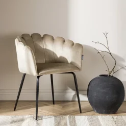 Outlet Nohr Eetkamerstoel Kyrstle Met armleuning, Velvet