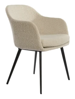 Best Light & Living Eetkamerstoel Leone Bouclé Beige