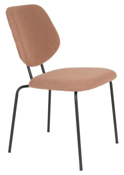 Clearance ZILT Eetkamerstoel Lora Bouclé