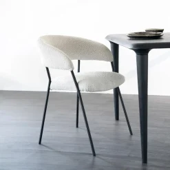 Discount Eleonora Eetkamerstoel Luka Bouclé