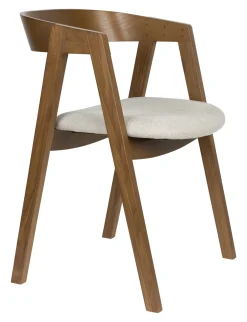 Discount Zuiver Eetkamerstoel Mads Essenhout en stof