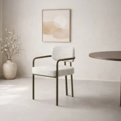 Hot Livingfurn Eetkamerstoel Milan Geweven stof, kleur Naturel