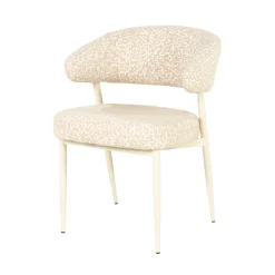 Clearance By-Boo Eetkamerstoel Miso Tetris stof Taupe