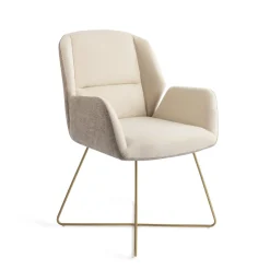 Discount Jesper Home Eetkamerstoel Myoko Cross Gold