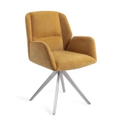 Outlet Jesper Home Eetkamerstoel Myoko Turn Steel, Draaibaar