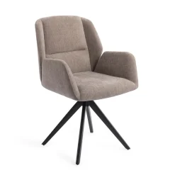 Clearance Jesper Home Eetkamerstoel Myoko Turn Black, Draaibaar