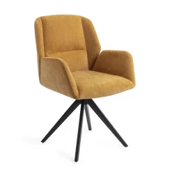 Clearance Jesper Home Eetkamerstoel Myoko Turn Black, Draaibaar