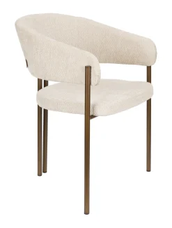 Discount Dutchbone Eetkamerstoel Naida Bouclé