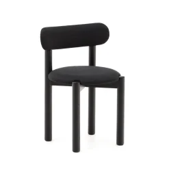 Hot Kave Home Eetkamerstoel Nebai Eikenhout en chenille