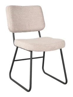 Outlet LABEL51 Eetkamerstoel Noah Bouclé, kleur Naturel