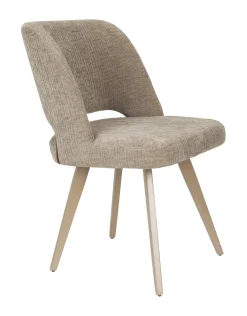 Hot ZILT Eetkamerstoel Nohemi Chenille, kleur Bruin