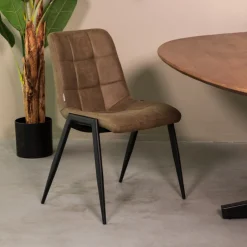 Outlet LABEL51 Eetkamerstoel Noor Micro Suede