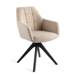 Clearance Jesper Home Eetkamerstoel Noto Revolve Oak Black