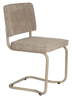 Outlet Zuiver Eetkamerstoel Ridge Kink, Bouclé