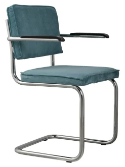 New Zuiver Eetkamerstoel Ridge Met armleuning, Ribstof