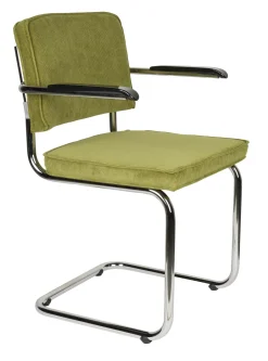 New Zuiver Eetkamerstoel Ridge Met armleuning, Ribstof