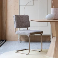 New Zuiver Eetkamerstoel Ridge Soft, Bouclé