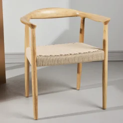 Sale Nohr Eetkamerstoel Riko Rubberhout en touw