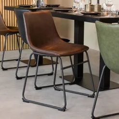 Discount LABEL51 Eetkamerstoel Risto Lederlook