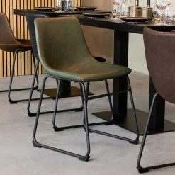 Discount LABEL51 Eetkamerstoel Risto Lederlook