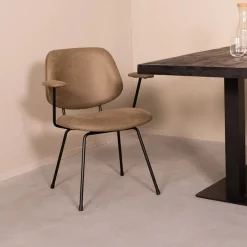 Online LABEL51 Eetkamerstoel Rivano Microsuede