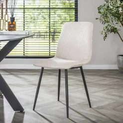 Clearance LifestyleFurn Eetkamerstoel Salim Rib