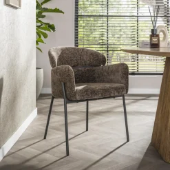 Best LifestyleFurn Eetkamerstoel Shallen Geweven stof