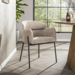 Best LifestyleFurn Eetkamerstoel Shallen Geweven stof