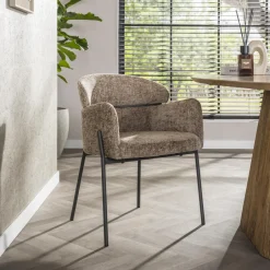 Best LifestyleFurn Eetkamerstoel Shallen Geweven stof