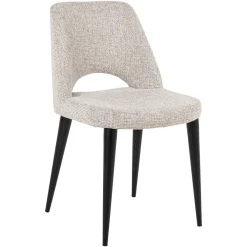 Online Richmond Interiors Eetkamerstoel Tabitha Geweven stof, kleur Naturel