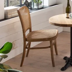 Artistiq Living Eetkamerstoel Takeshia Teak en rotan