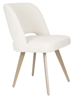 Best ZILT Eetkamerstoel Tanesha Chenille, kleur Wit