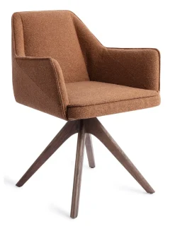 Outlet Jesper Home Eetkamerstoel Tome Revolve Oak Walnut