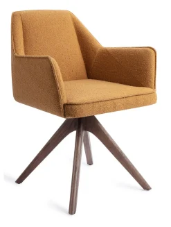 Outlet Jesper Home Eetkamerstoel Tome Revolve Oak Walnut